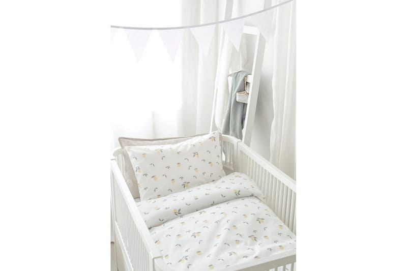 Påslakanset till Spjälsäng 2-Dels Lemons Gul - Textilier & mattor - Sängkläder - Bäddset & påslakanset