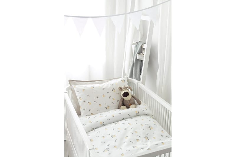 Påslakanset till Spjälsäng 2-Dels Lemons Gul - Textilier & mattor - Sängkläder - Bäddset & påslakanset