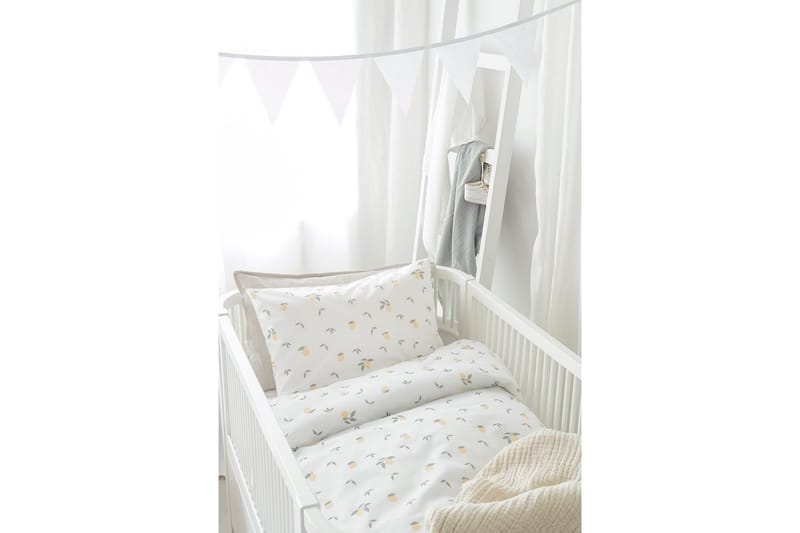 Påslakanset till Spjälsäng 2-Dels Lemons Gul - Textilier & mattor - Sängkläder - Bäddset & påslakanset