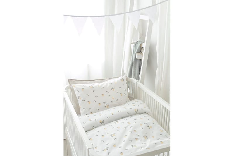 Påslakanset till Spjälsäng 2-Dels Lemons Gul - Textilier & mattor - Sängkläder - Bäddset & påslakanset