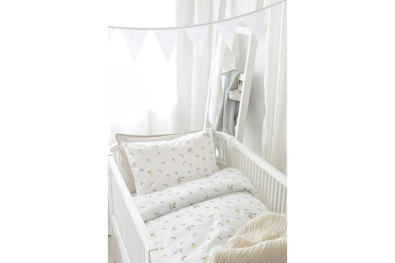 Påslakanset till Spjälsäng 2-Dels Lemons Gul - Textilier & mattor - Sängkläder - Bäddset & påslakanset