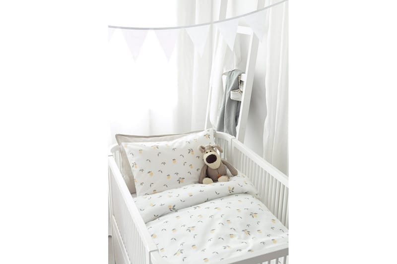 Påslakanset till Spjälsäng 2-Dels Lemons Gul - Textilier & mattor - Sängkläder - Bäddset & påslakanset