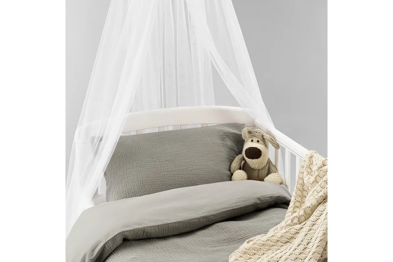 Påslakanset till Spjälsäng 2-Dels Rolling - Grå - Textilier & mattor - Sängkläder - Bäddset & påslakanset