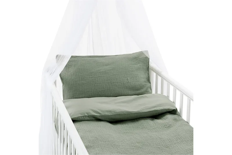 Påslakanset till Spjälsäng 2-Dels Rolling, Grön