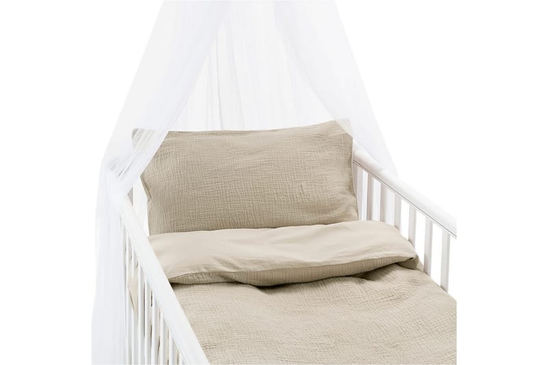 Påslakanset till Spjälsäng 2-Dels Rolling - Sand - Textilier & mattor - Sängkläder - Bäddset & påslakanset