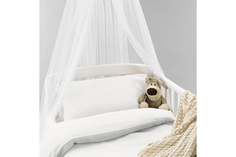 Påslakanset till Spjälsäng 2-Dels Rolling - Vit - Textilier & mattor - Sängkläder - Bäddset & påslakanset