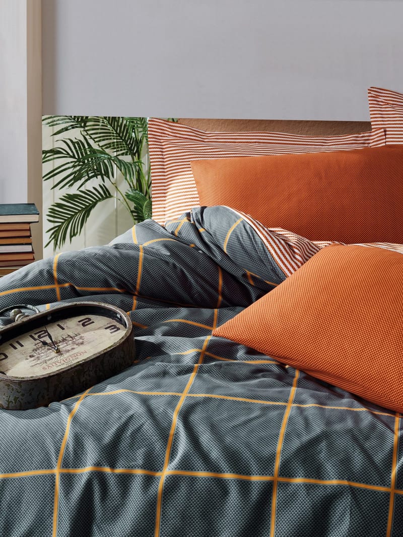 Wilmaake Bäddset 240x220 cm - Kanel Mörkblå - Textilier & mattor - Sängkläder - Bäddset & påslakanset