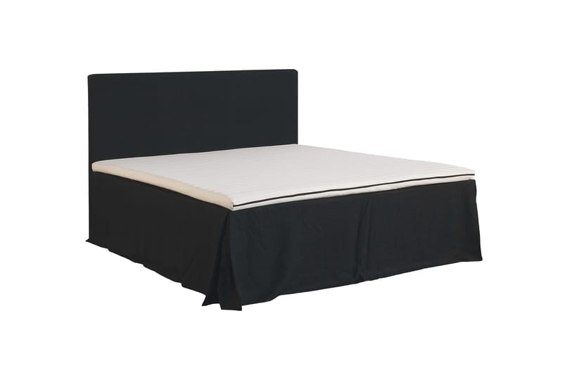 CAP Sängkappa 160x200 cm Svart - Sängkappa kontinentalsäng - Sängkappa dubbelsäng - Sängkläder