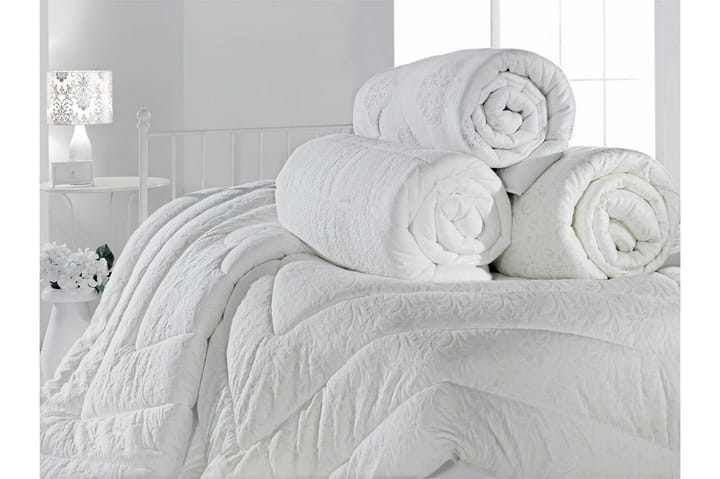 COTTON BOX Överkast 195x215 Vit - Sängkläder - Överkast dubbelsäng - Överkast