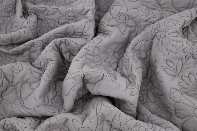 DELRIDGE Överkast 260x260 cm Ljusgrå - Överkast - Sängkläder - Överkast dubbelsäng