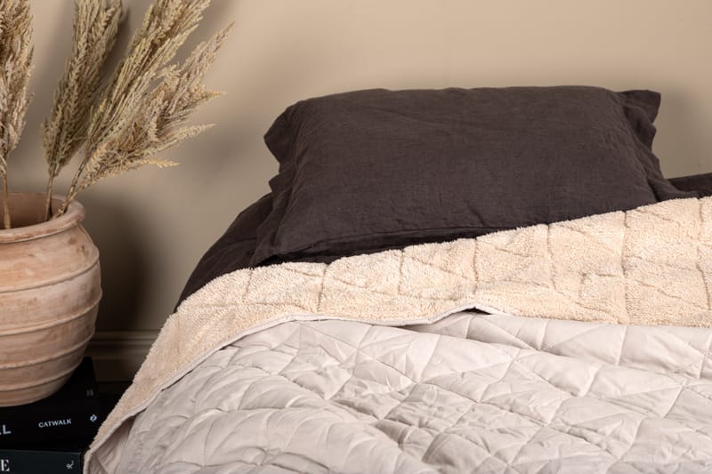 DUVALS Överkast 260x260 cm Beige - Överkast - Sängkläder - Överkast dubbelsäng