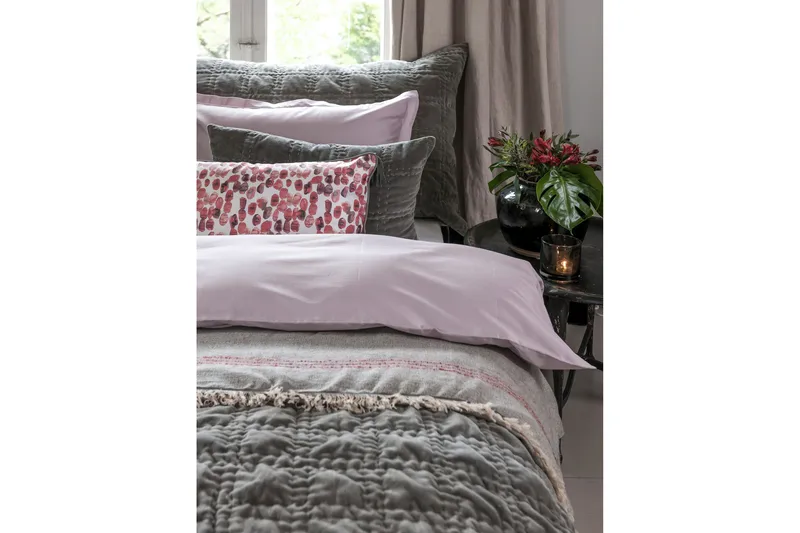 Eliso Bäddset 220x230 cm - Ljusrosa/Satin - Textilier & mattor - Sängkläder - Bäddset & påslakanset