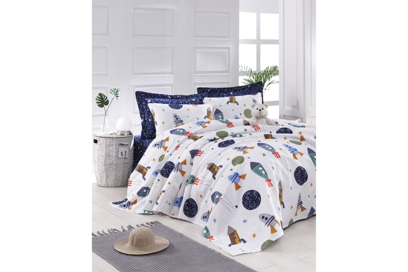 ENLORA HOME Överkast Blå - Överkast - Överkast enkelsäng - Sängkläder