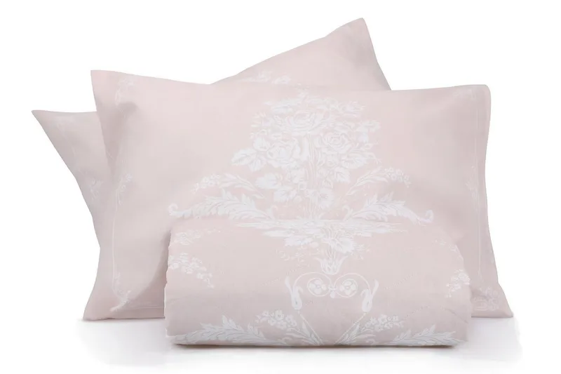 EnLora Home Överkast Dubbelt 200x220+2 Kuddfodral - Beige/Vit - Textilier & mattor - Sängkläder - Bäddset & påslakanset