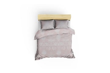 EnLora Home Överkast Dubbelt 200x220+2 Kuddfodral - Beige/Vit - Textilier & mattor - Sängkläder - Bäddset & påslakanset