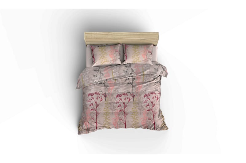 EPONJ HOME Överkast Dubbelt 200x235 Beige/Röd/Rosa/Grön - Textilier & mattor - Sängkläder - Överkast