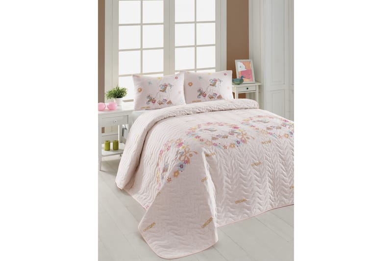 EPONJ HOME Överkast Rosa - Överkast - Överkast enkelsäng - Sängkläder