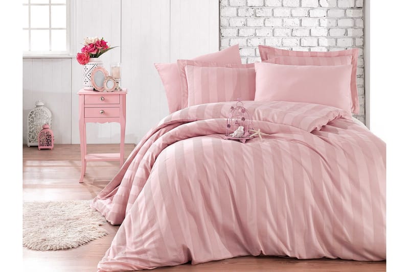Hobby Exclusive Satin Bäddset, Blekrosa
