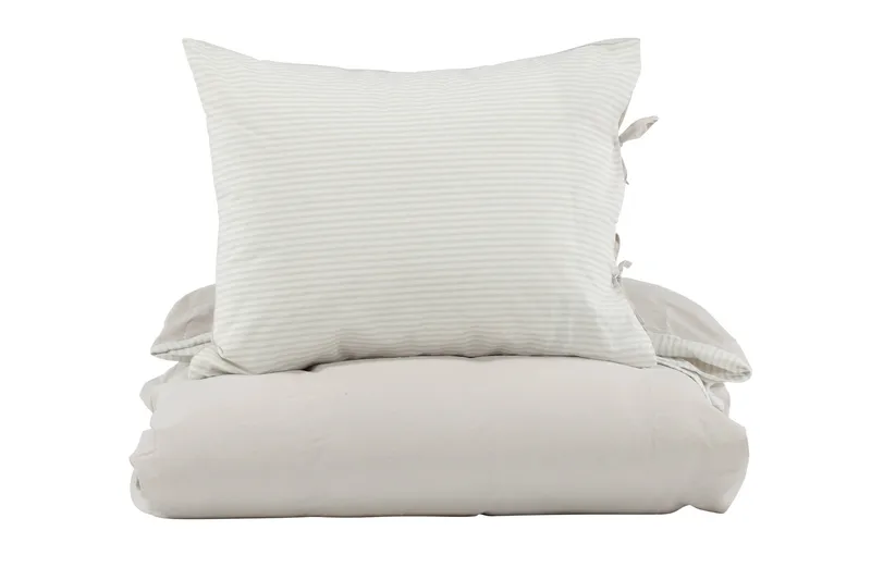 Jenna Bäddset 2-Dels 150x200/50x60 cm - Ljusgrå - Textilier & mattor - Sängkläder - Bäddset & påslakanset