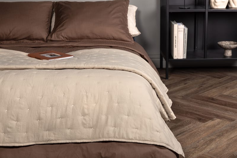 KIRSLA Överkast 260x260 cm Beige - Överkast - Sängkläder - Överkast dubbelsäng