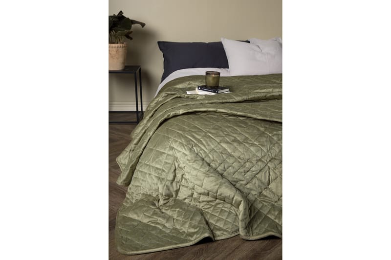 LACLA Överkast 260x260 cm Grön - Överkast - Sängkläder - Överkast dubbelsäng