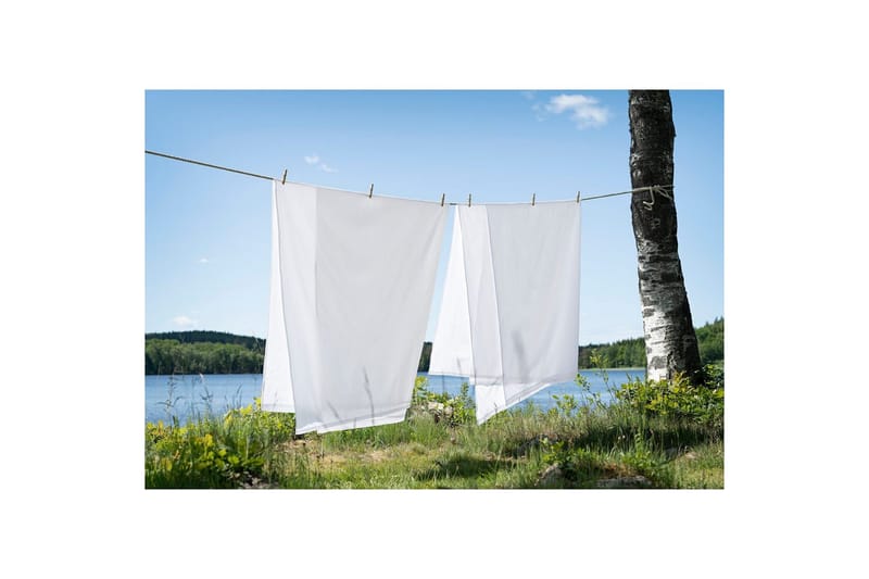 Lakan Borganäs of Sweden - 240 x 260 cm, Vit - Textilier & mattor - Sängkläder - Underlakan