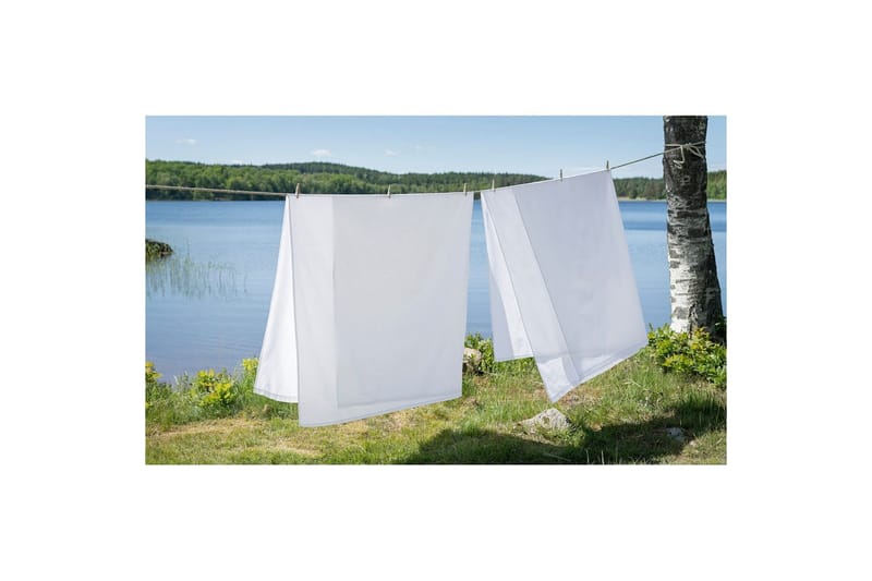 Lakan Borganäs of Sweden - 240 x 260 cm, Vit - Textilier & mattor - Sängkläder - Underlakan