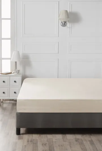 Cream Dra-på-lakan 140x190cm - Kräm - Textilier & mattor - Sängkläder - Underlakan - Dra-på-lakan