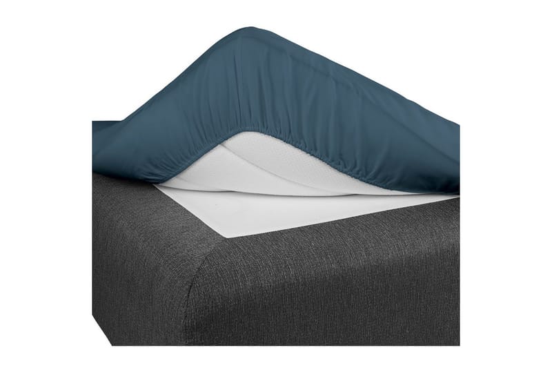 Dra-på-lakan Borganäs of Sweden, 180 x 200 cm, Marinblå