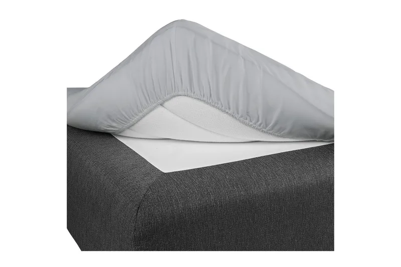 Dra-på-lakan Borganäs of Sweden - 105 x 200 cm, Ljusgrå - Textilier & mattor - Sängkläder - Underlakan - Dra-på-lakan