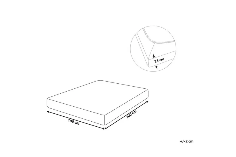 Dra-på-lakan Hofuf Grå, 140x200 cm - Grå, 140x200 cm - Textilier & mattor - Sängkläder - Underlakan - Dra-på-lakan