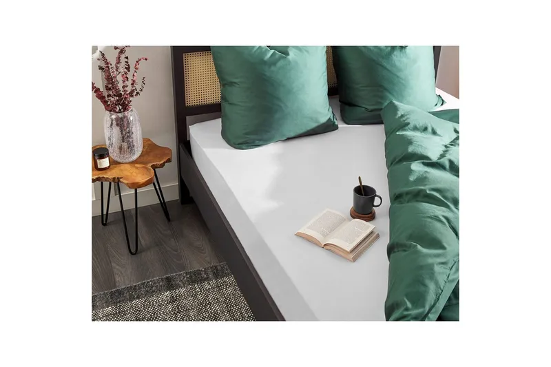 Dra-på-lakan Janbu Vit, 90x200 cm - Vit, 90x200 cm - Textilier & mattor - Sängkläder - Underlakan - Dra-på-lakan