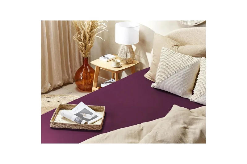 Dra-på-lakan Janbu Vinröd, 90x200 cm - Vinröd, 90x200 cm - Textilier & mattor - Sängkläder - Underlakan - Dra-på-lakan