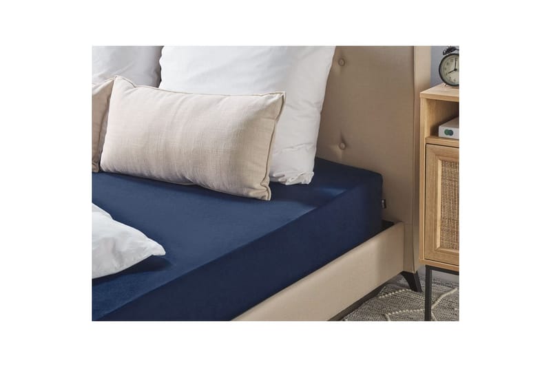 Dra-på-lakan Hofuf Blå, 160x200 cm - Blå, 160x200 cm - Textilier & mattor - Sängkläder - Underlakan - Dra-på-lakan