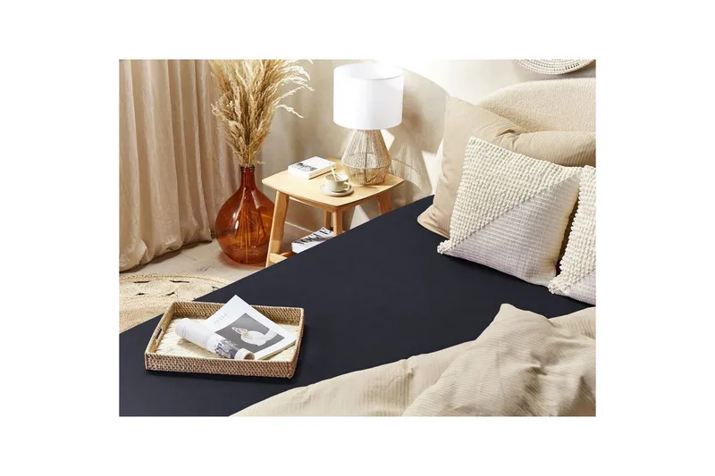 Dra-på-lakan Janbu Svart, 200x200 cm - Svart, 200x200 cm - Textilier & mattor - Sängkläder - Underlakan - Dra-på-lakan