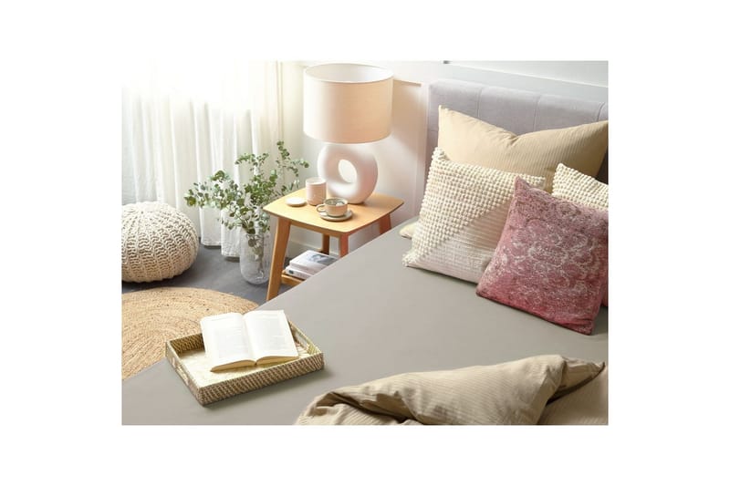 Dra-på-lakan Janbu Taupe, 160x200 cm - Taupe, 160x200 cm - Textilier & mattor - Sängkläder - Underlakan - Dra-på-lakan