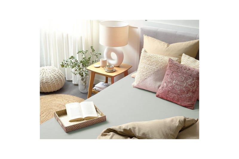 Dra-på-lakan Janbu Ljusgrön, 200x200 cm - Ljusgrön, 200x200 cm - Textilier & mattor - Sängkläder - Underlakan - Dra-på-lakan