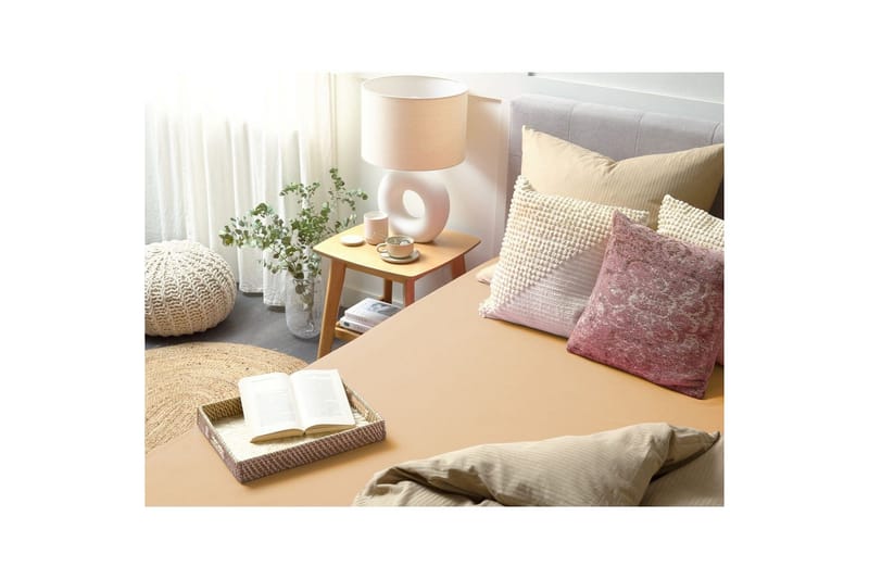 Dra-på-lakan Janbu Sandbeige, 90x200 cm - Sandbeige, 90x200 cm - Textilier & mattor - Sängkläder - Underlakan - Dra-på-lakan