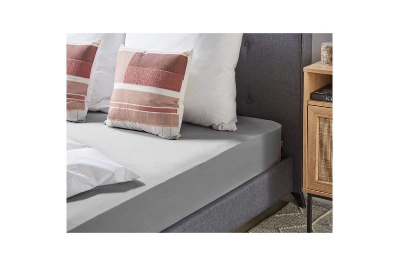Dra-på-lakan Hofuf Grå, 140x200 cm - Grå, 140x200 cm - Textilier & mattor - Sängkläder - Underlakan - Dra-på-lakan