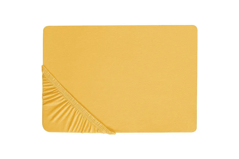 Dra-på-lakan Janbu Senapsgul, 160x200 cm, Senapsgul, 160x200 cm