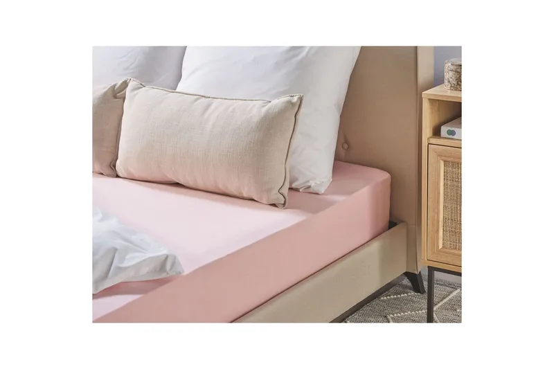 Dra-på-lakan Hofuf Rosa, 90x200 cm - Rosa, 90x200 cm - Textilier & mattor - Sängkläder - Underlakan - Dra-på-lakan