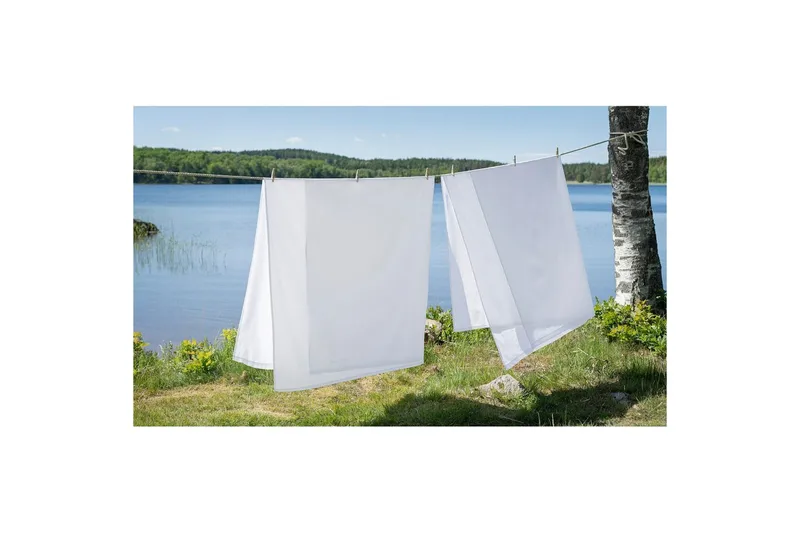 Lakan Borganäs of Sweden - 150 x 250 cm, Vit - Textilier & mattor - Sängkläder - Underlakan