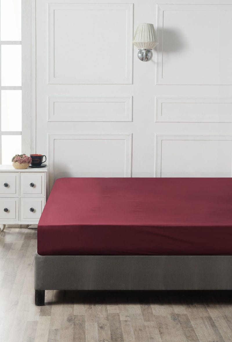 Talvenis Dra-på-lakan 140x190cm - Mörkröd - Textilier & mattor - Sängkläder - Underlakan - Dra-på-lakan