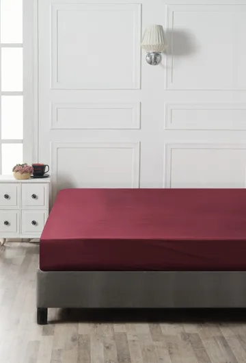 Talvenis Dra-på-lakan 140x190cm - Mörkröd - Textilier & mattor - Sängkläder - Underlakan - Dra-på-lakan