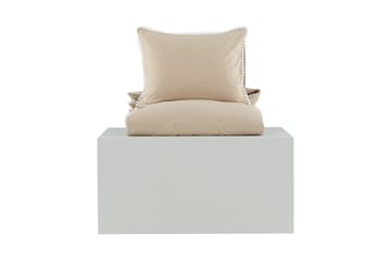 Livia Bäddset 2-Dels 150x200/50x60 cm - Beige/Vit - Textilier & mattor - Sängkläder - Bäddset & påslakanset