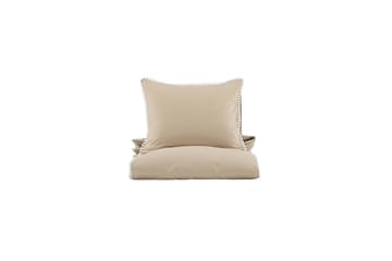 Livia Bäddset 2-Dels 150x200/50x60 cm - Beige/Vit - Textilier & mattor - Sängkläder - Bäddset & påslakanset