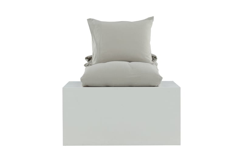 Mila Bäddset 2-Dels 150x200/50x60 cm - Ljusgrå - Textilier & mattor - Sängkläder - Bäddset & påslakanset