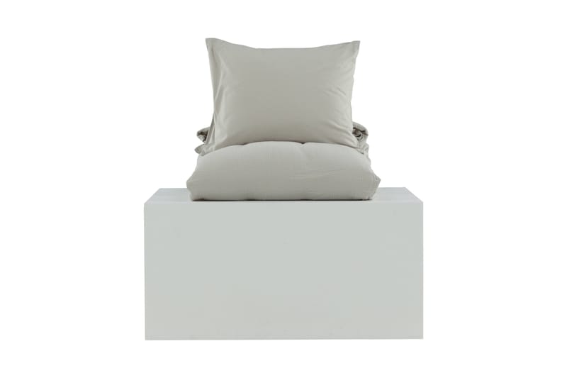 Mila Bäddset 2-Dels 150x200/50x60 cm - Ljusgrå - Textilier & mattor - Sängkläder - Bäddset & påslakanset