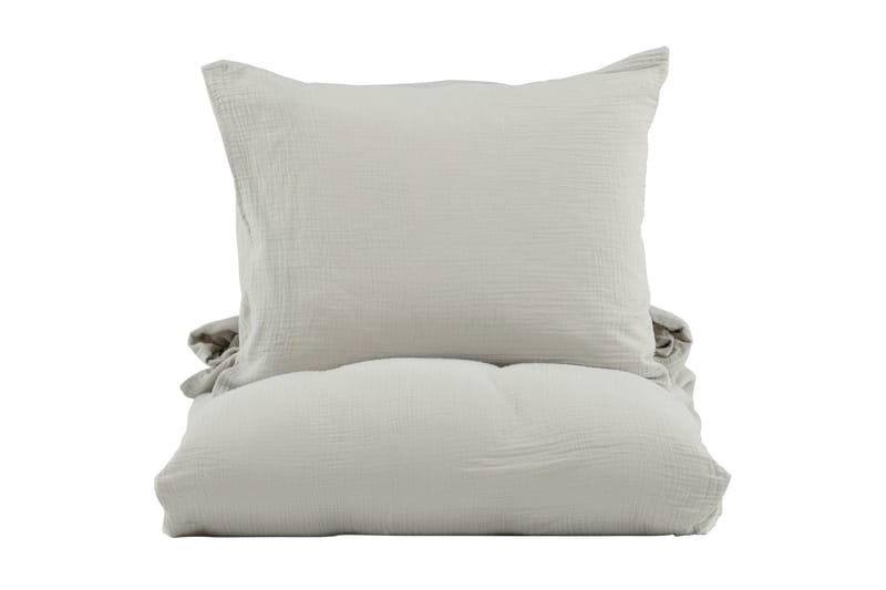 Mila Bäddset 2-Dels 150x200/50x60 cm - Ljusgrå - Textilier & mattor - Sängkläder - Bäddset & påslakanset