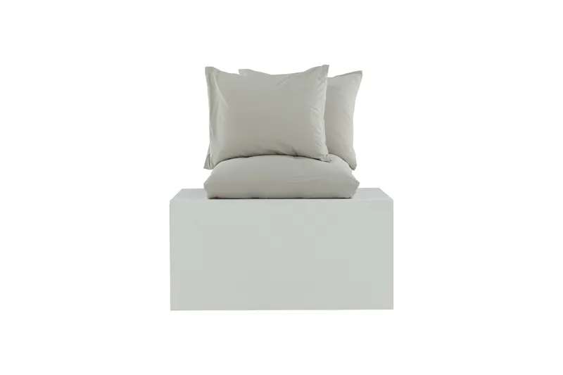 Mila Bäddset 2-Dels 220x240/50x60 cm - Ljusgrå - Textilier & mattor - Sängkläder - Bäddset & påslakanset